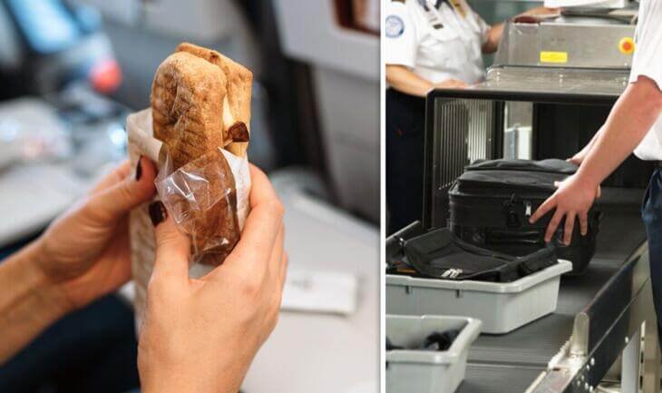 se puede llevar comida en el avion