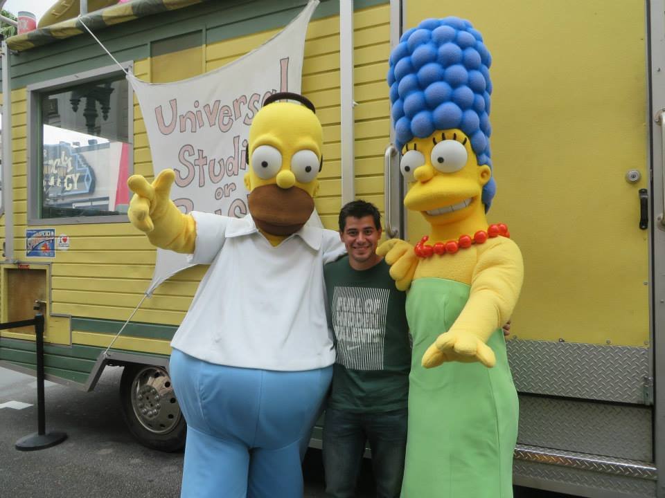 La tierra de los Simpsons en Universal Studios - homer y marge